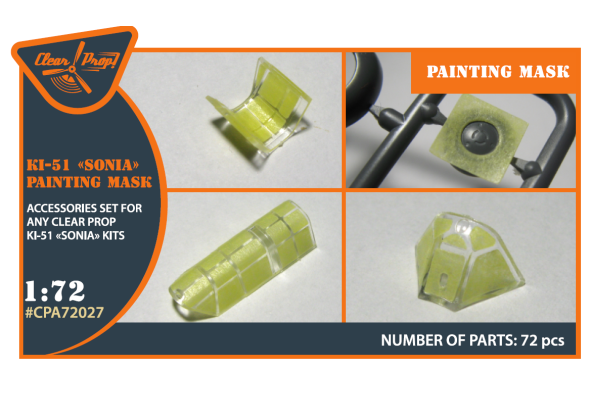 Shop 1/72 Ki-51 Sonia (all versions) painting mask made from "yellow kabuki paper" Scale Plastic Models and Accessories. Resin Parts. Clear Prop Models Online Store