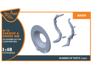Shop 1/48 Hawk H-75 M/N/O resin exhaust for CP kit Scale Plastic Models and Accessories. Resin Parts. Clear Prop Models Online Store