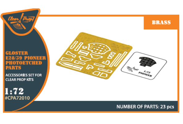 Shop 1/72 Gloster E28/39 Pioneer PE parts interior Scale Plastic Models and Accessories. Resin Parts. Clear Prop Models Online Store