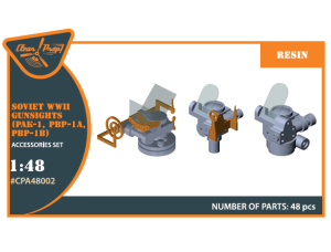 Shop 1/48 Soviet WWII gun sights (PAK-1, PBP-1A, PBP-1B) Scale Plastic Models and Accessories. Resin Parts. Clear Prop Models Online Store