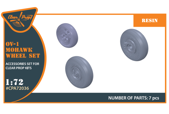 Shop 1/72 OV-1 A/B/C/D Mohawk wheels set Scale Plastic Models and Accessories. Resin Parts. Clear Prop Models Online Store